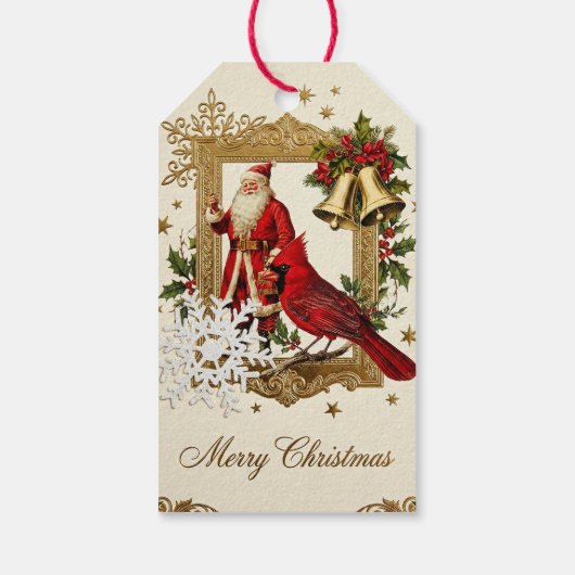 Victorian Yuletide Treasures Collage ギフトタグ (裏面)