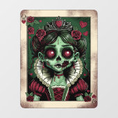 Victorian Zombie Queen of Hearts ウィンドウサイン (シート)