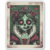 Victorian Zombie Queen of Hearts シール (正面)