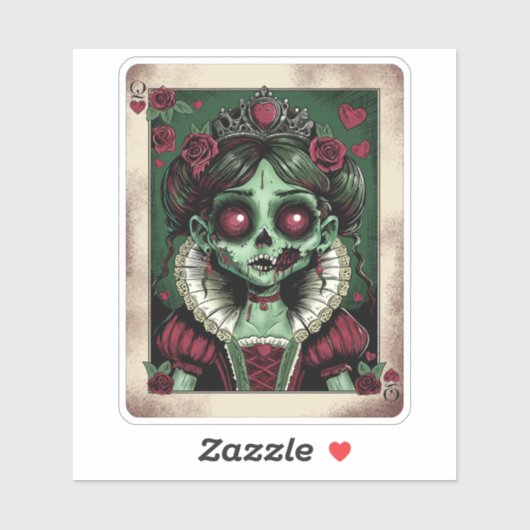 Victorian Zombie Queen of Hearts シール (シート)