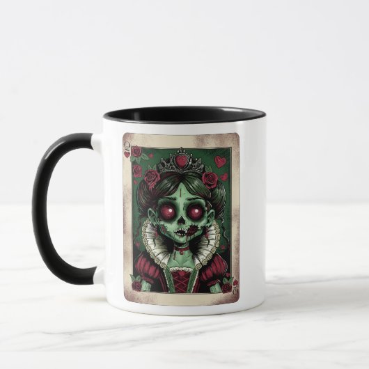 Victorian Zombie Queen of Hearts マグカップ (左)