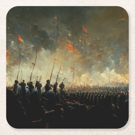 Victory スクエアペーパーコースター (正面)