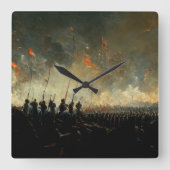 Victory スクエア壁時計 (正面)