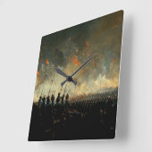 Victory スクエア壁時計 (傾斜)