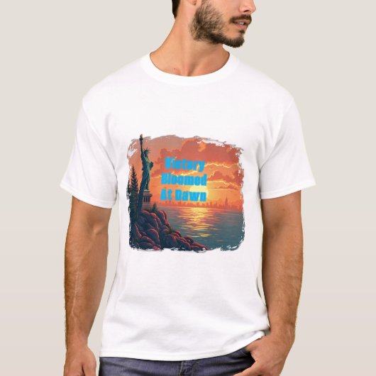 Victory bloomed at dawn tシャツ (正面)