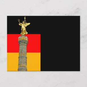 Victory Column (siegessaule)，ベルリン，ドイツ国旗 ポストカード
