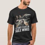 Victory Flies on Eagle Wings F-15 Fighter Jet Gift Tシャツ (正面)