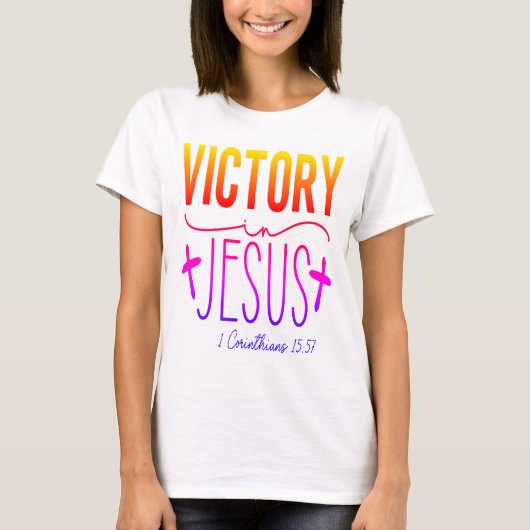 Victory In Jesus Christian Tシャツ (正面)