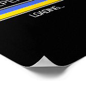 Victory Loading Ukrainian Flag Ukraine Symbol  ポスター (角)