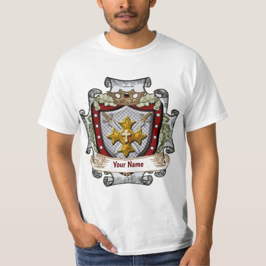 Victory Shield 姓 t-shirt Tシャツ (正面)