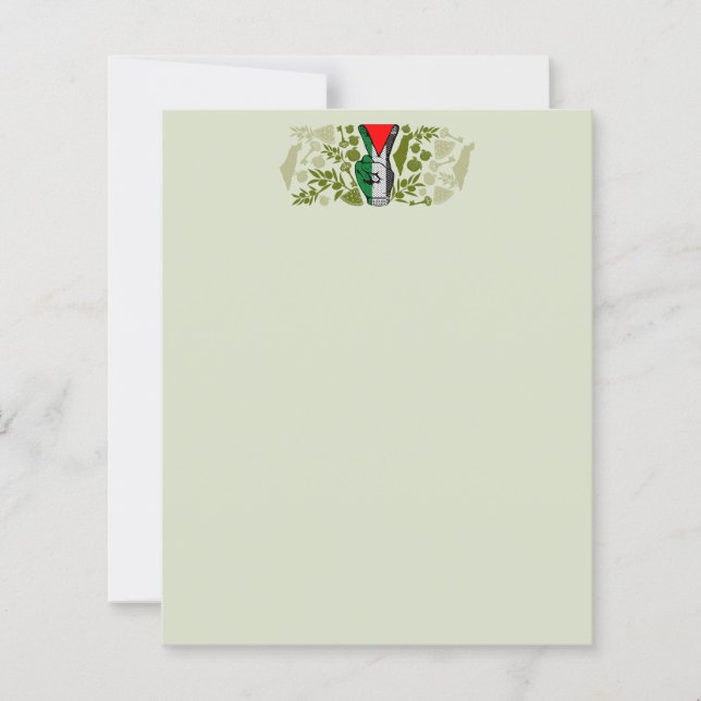 Victory Sign Hand Resistance Red Triangle Symbol (正面)