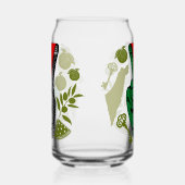 Victory Sign Hand Resistance Red Triangle Symbol ガラス缶 (右)