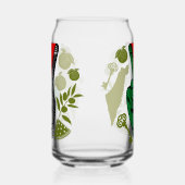 Victory Sign Hand Resistance Red Triangle Symbol ガラス缶 (左)