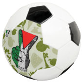 Victory Sign Hand Resistance Red Triangle Symbol サッカーボール (3/4)