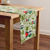 Victory Sign Hand Resistance Red Triangle Symbol ショートテーブルランナー (インサイチュ)