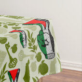 Victory Sign Hand Resistance Red Triangle Symbol テーブルクロス (インサイチュ)