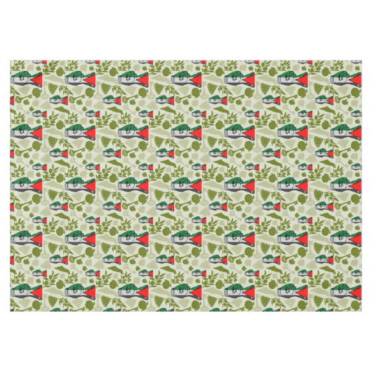 Victory Sign Hand Resistance Red Triangle Symbol テーブルクロス (正面(横))