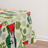 Victory Sign Hand Resistance Red Triangle Symbol テーブルクロス (インサイチュ)