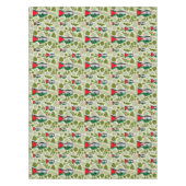 Victory Sign Hand Resistance Red Triangle Symbol テーブルクロス (正面)