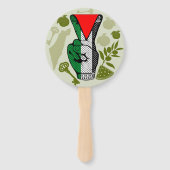 Victory Sign Hand Resistance Red Triangle Symbol ハンドファン (正面)