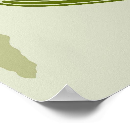 Victory Sign Hand Resistance Red Triangle Symbol ポスター (角)