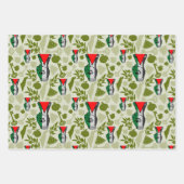 Victory Sign Hand Resistance Red Triangle Symbol ラッピングペーパーシート (正面2)