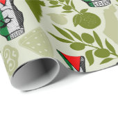 Victory Sign Hand Resistance Red Triangle Symbol ラッピングペーパー (ロールコーナー)