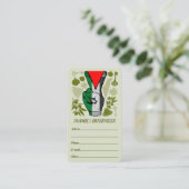 Victory Sign Hand Resistance Red Triangle Symbol 名刺 (スタンド正面)