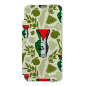 Victory Sign Hand Resistance Red Triangle Symbol Incipio iPhoneウォレットケース (フォリオ 正面)