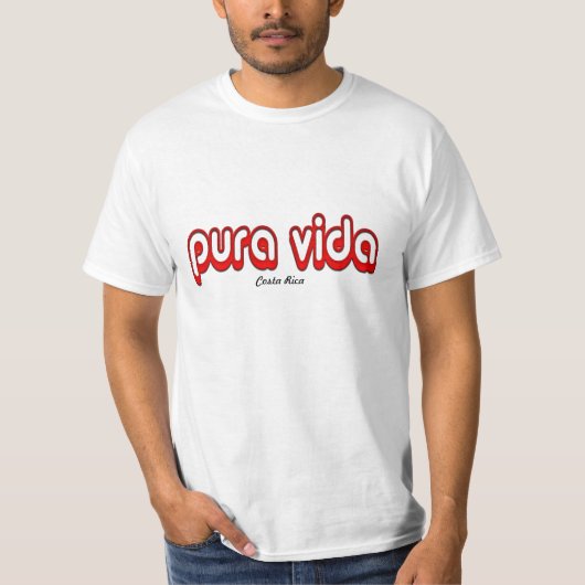 Vida、コスタリカ Tシャツ (正面)