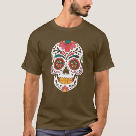 Vida y Muerte" – スカルフレアシュガースカルコレクション Tシャツ