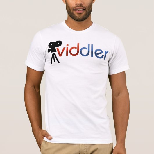 Viddler.comのロゴのワイシャツ Tシャツ (正面)