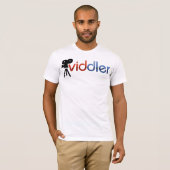 Viddler.comのロゴのワイシャツ Tシャツ (正面フル)