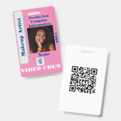 VIdeoクルーバッジ バッジ (正面＆裏面)