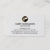 Video Camera Icon Videographer 名刺 (正面)