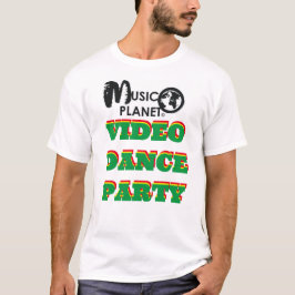 VIDEO DANCEパーティーTVメンズベーシックTシャツ Tシャツ