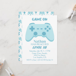 Video Game | ゲーマーパーティー10歳の誕生日 招待状