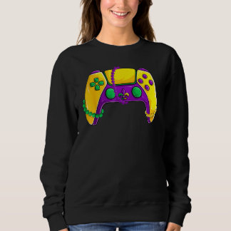 Video Game Beads Kids Mardi Gras Shirts, Gamer Boy スウェットシャツ
