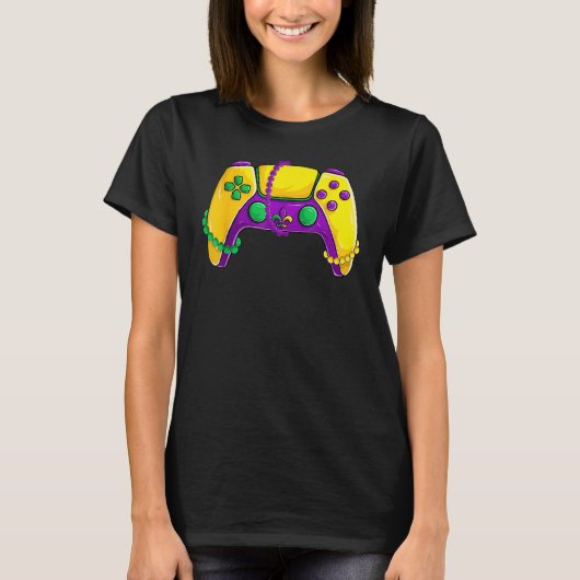 Video Game Beads Kids Mardi Gras Shirts, Gamer Boy Tシャツ (正面)