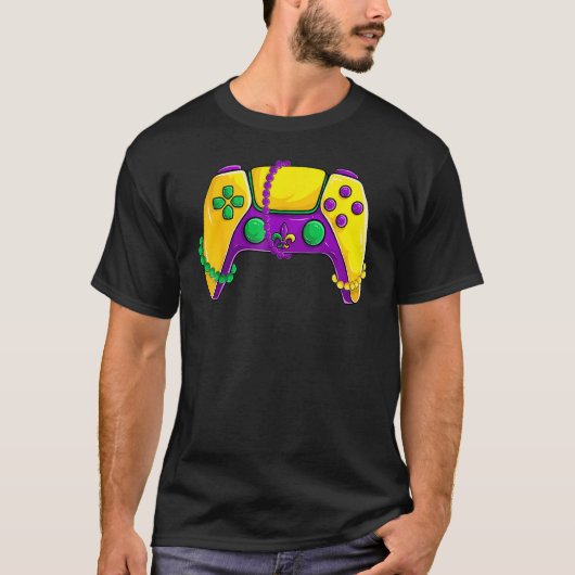 Video Game Beads Kids Mardi Gras Shirts, Gamer Boy Tシャツ (正面)