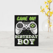 Video Game Boy Birthday Party Decorations Time To  カード (黄色い花)