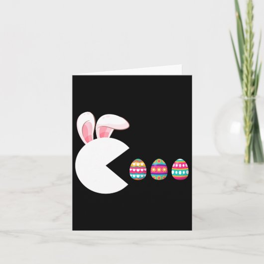 Video Game Bunny Eggs Easter Gamer Kids Boys Men G カード (正面)