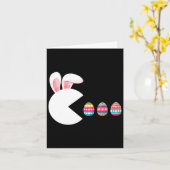 Video Game Bunny Eggs Easter Gamer Kids Boys Men G カード (黄色い花)