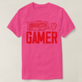Video Game Computer PC Online Gaming Keyboard  Tシャツ (デザイン正面)