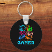 Video Game Console Controllers Clic Gamer Lover Co キーホルダー (正面)