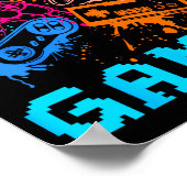 Video Game Console Controllers Clic Gamer Lover Co ポスター (角)