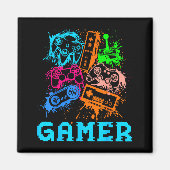 Video Game Console Controllers Clic Gamer Lover Co マグネット (正面)