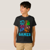 Video Game Console Controllers Clic Gamer Lover Co Tシャツ (正面フル)