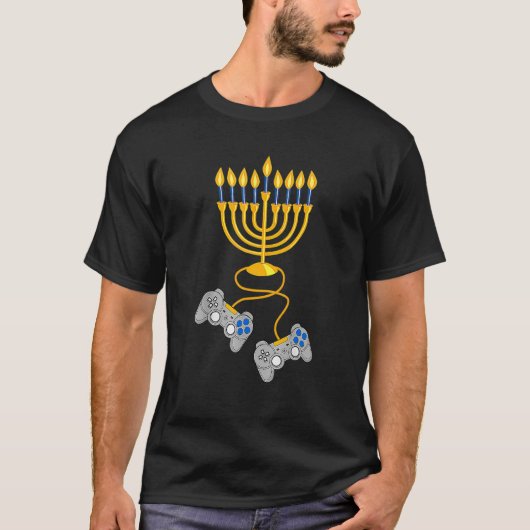 Video Game Controller Chanukah 2022 Hanukkah Menor Tシャツ (正面)
