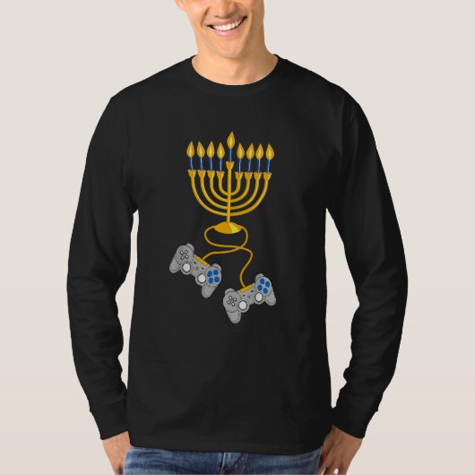 Video Game Controller Chanukah 2022 Hanukkah Menor Tシャツ (正面)